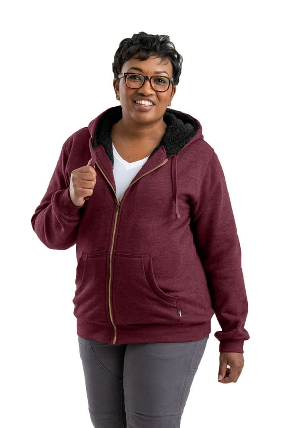 Women's Everest Hooded Sweathsirt, Medium Regular, Cabernet