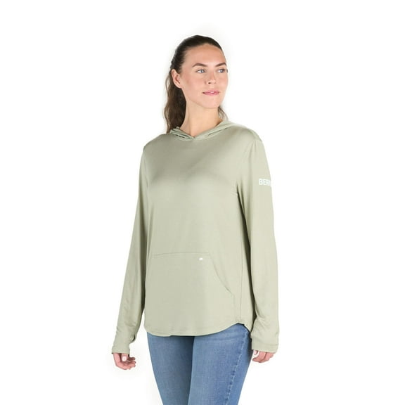 Berne Long Sleeve Hoodie Shirt - UPF 50 Sun Protection - Women's XX-Large