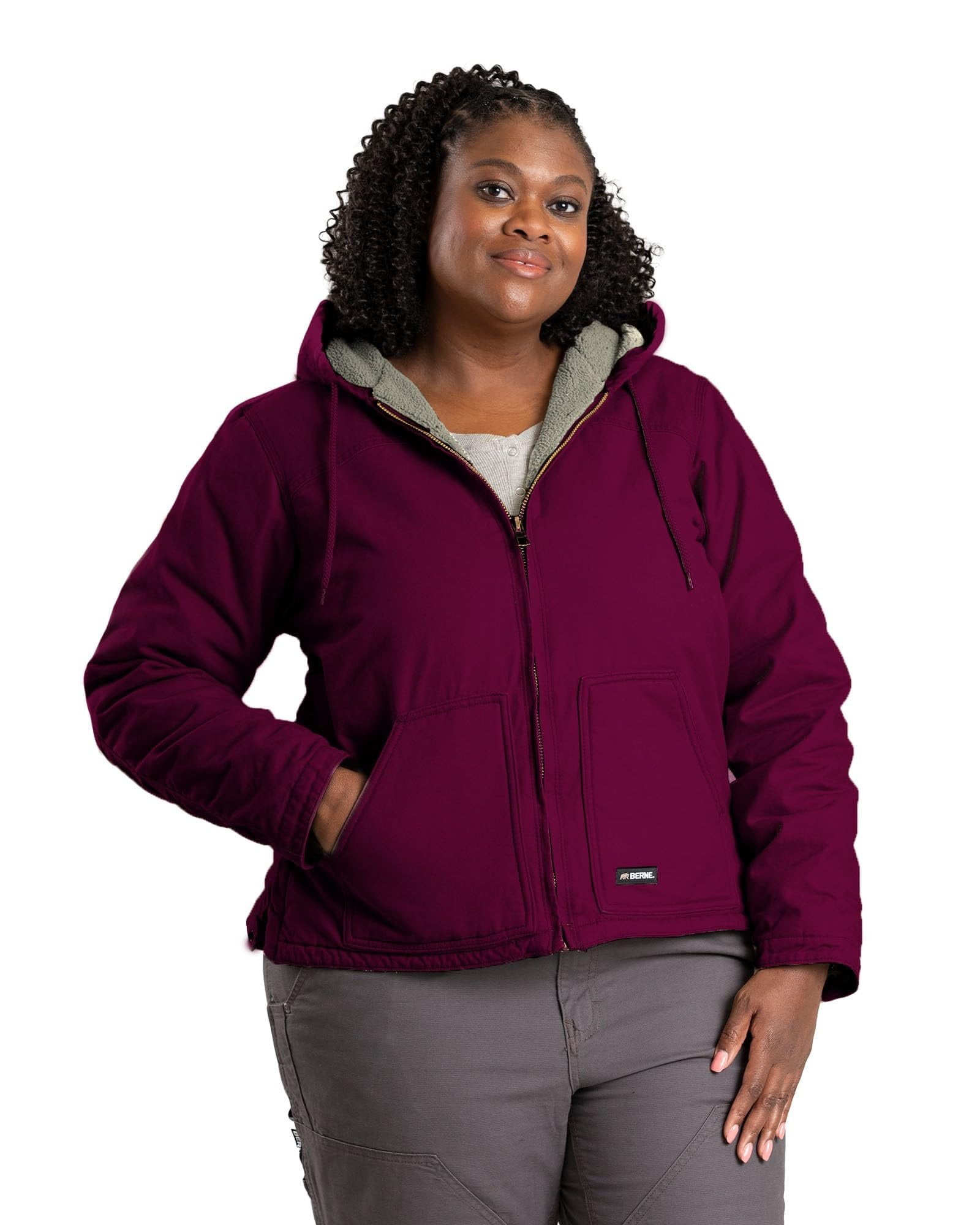 Berne ladies modern hooded jacket hotsell