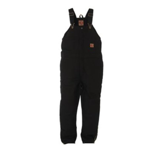 Berne Youth Washed Insulated Bib Overall Size L Regular (Black