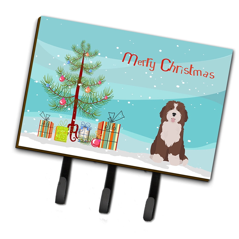 Bernedoodle #2 Christmas Tree Leash or Key Holder