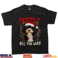 thumbnail image 1 of Bernedoodle Festive Season Holiday Doodle Dog Lover Unisex T-Shirt up to size 5XL, 1 of 2