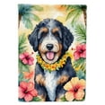 thumbnail image 1 of Bernedoodle Luau House Flag, 1 of 7