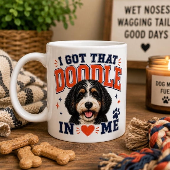 Bernedoodle Mug Funny Doodle Mom Coffee Cup I Got That Doodle In Me Dog Mom Mug Bernedoodle Gift Doodle Lover Coffee Mug
