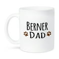 thumbnail image 1 of 3dRose, Berner Dad - Bernese Mountain Dog - doggie by breed - brown muddy paw prints - doggy lover pet owner, 11oz Mug, 1 of 7