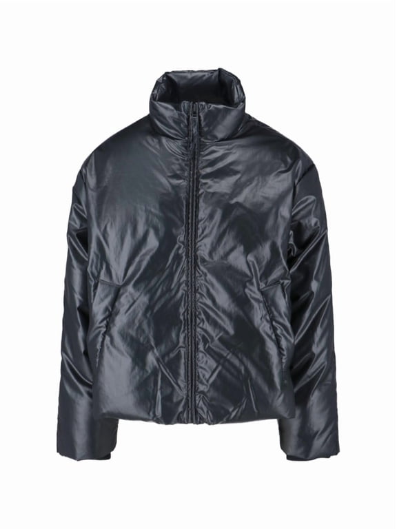Structured Minimalist Jacket With Front Zipper Closure (Men's)