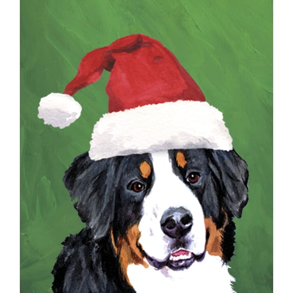 Bernese Mountain Dog - Barbara Van Vliet Christmas Garden Flag