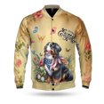 thumbnail image 1 of Bernese Mountain Dog Celebrates Spring and Enjoys a Happy Easter All Over Print 3D Baseball Jacket Berner Lover Gifts Bomber Jacket Softball - 02001, 1 of 6