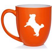 Bernese Mountain Dog Ceramic Coffee Mug Tea Cup Gift for Her, Him, Friend, Coworker, Wife, Husband, Dog Lover 16oz Orange