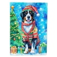 thumbnail image 1 of Bernese Mountain Dog Christmas House Flag 28 in x 40 in, 1 of 7