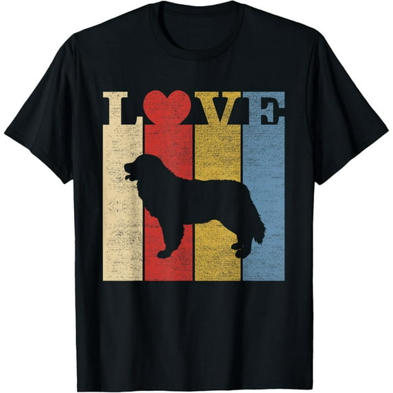Bernese Mountain Dog Dad Mom Lover Retro Vintage Gift T-Shirt