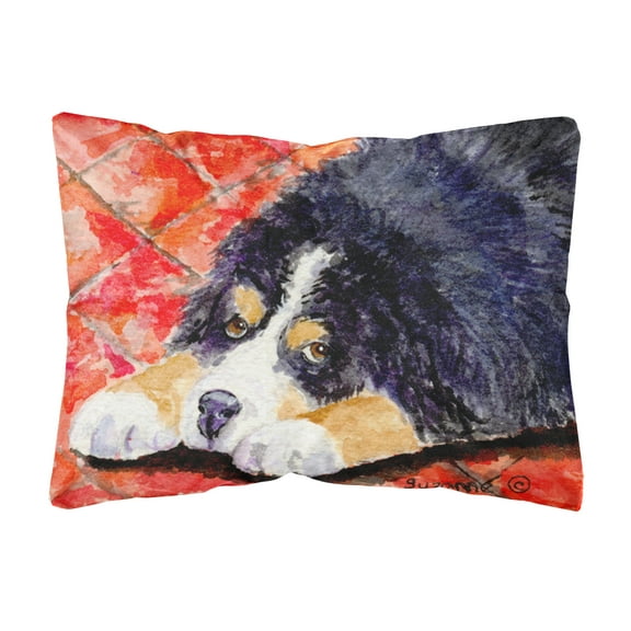 Bernese Mountain Dog Decorative Canvas Fabric Pillow