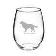 thumbnail image 1 of Bernese Mountain Dog Deep Etched Stemless Red Wine Glass, 1 of 1