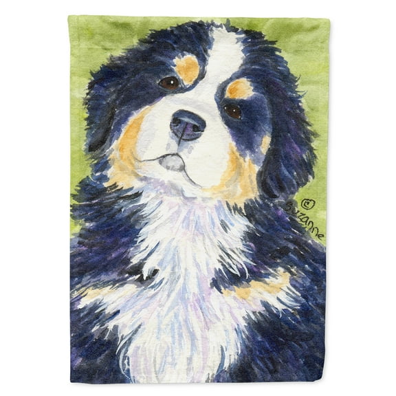 Bernese Mountain Dog Flag Canvas House Size