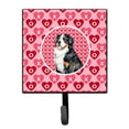 thumbnail image 1 of Bernese Mountain Dog Hearts Love and Valentines Day Portrait Leash or Key Holder, 1 of 2
