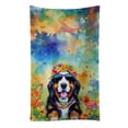thumbnail image 1 of Bernese Mountain Dog Hippie Dawg Kitchen Towel 15 in x 25 in, 1 of 6