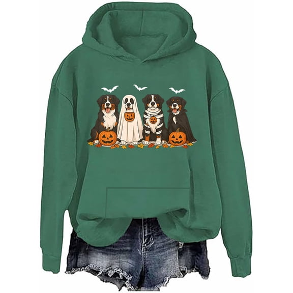 Bernese Mountain Dog Hoodie Halloween Dogs Shirts Bernese Mountain Dog Lover Gift Sweatshirs
