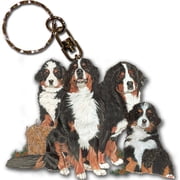Bernese Mountain Dog Keychain, Souvenir Key Holder, Dog Charm Tag, Pet Key Rings, Craft Ornaments, Wooden Die-Cut