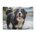 thumbnail image 1 of Bernese Mountain Dog Lake Water 500-Piece Wooden Jigsaw Puzzle for Adults, Fun & Challenging Family Game, Stylish Wall Decor & Holiday Gift, 1 of 7