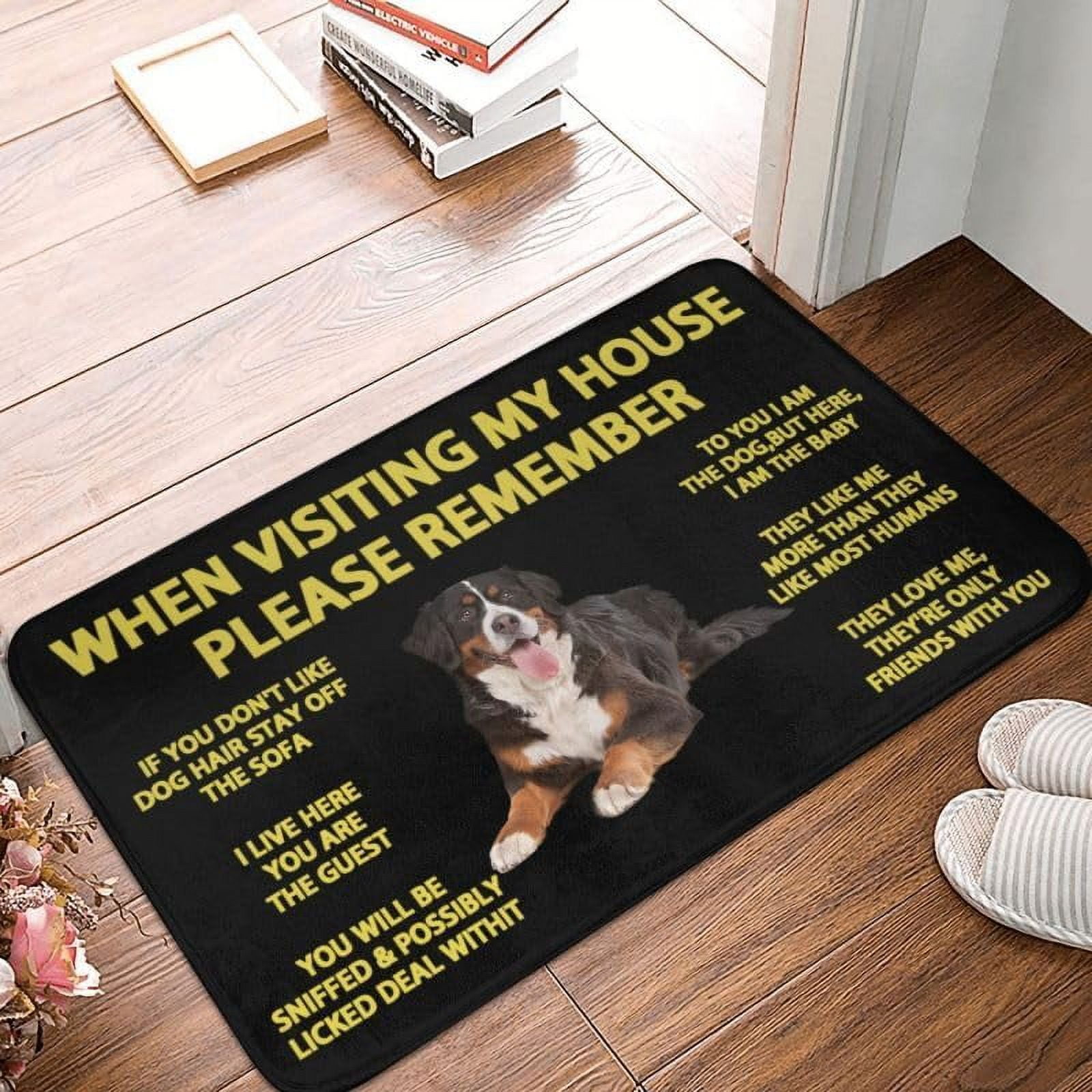 Bernese Mountain Dog Outdoor Doormat LowProfile Water absorption Mats