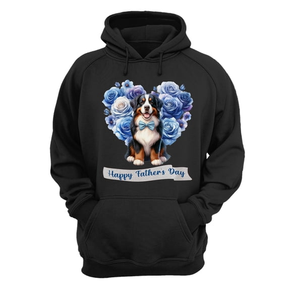 Bernese Mountain Dog Proud Dad Happy Father's Day Hoodie Unisex Merch Hoodies Berner Lover Gifts - 02008