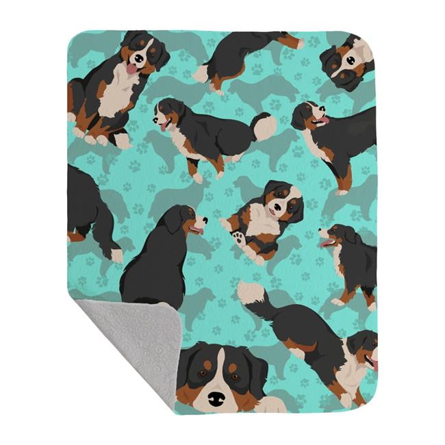 Bernese Snowy Trails Quilted Blanket NCU0PT1810 main image 0