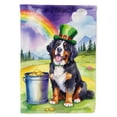 thumbnail image 1 of Bernese Mountain Dog St Patrick's Day House Flag 28 in x 40 in, 1 of 7