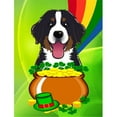 thumbnail image 1 of Bernese Mountain Dog St. Patricks Day Flag Garden, 1 of 1