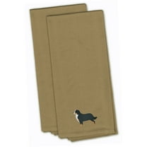 Bernese Mountain Dog Tan Embroidered Towel Set of 2