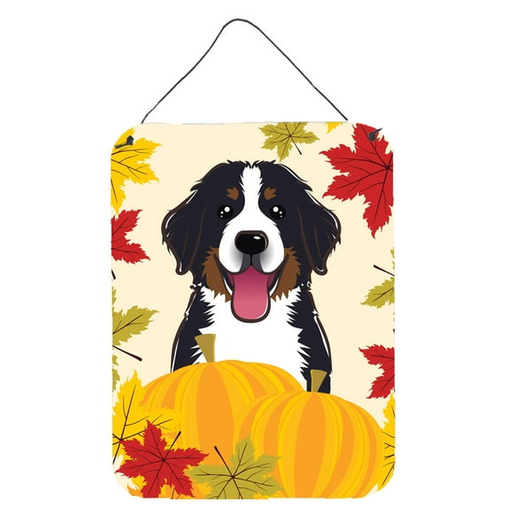 Bernese Mountain Dog Thanksgiving Wall or Door Hanging Prints