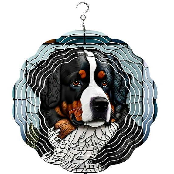 Bernese Mountain Dog Wind Spinner