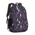 thumbnail image 1 of Bernese Mountain Dog and Floral Backpack for School, Cute School Bag with Adjustable Shoulder Straps and Padded Back, 16.9"x12.6"x5.9", 1 of 5