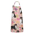 thumbnail image 1 of Bernese Mountain Dogs with Pioneer Flower Apron-Garden Aprons for Women with Pockets-Cotton Linen Waterproof Kitchen Cooking Gardening Aprons Adjustable for Kitchen,Cooking,BBQ and Salon 33x27 Inch, 1 of 7