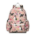 thumbnail image 1 of Bernese Mountain Dogs with Flowers Backpack for School,Cute School Bag,Schoolbag with Adjustable Shoulder Straps & Padded Back,13.4"x11"x4.7", 1 of 6