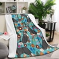 thumbnail image 1 of Bernese Mountain and Flower Blanket,Comfortable Soft Lamb Wool Throw Blanket,All Season,Warm Lightweight Blankets for Sofa Bed Couch Living Room Chair,60"x80", 1 of 4