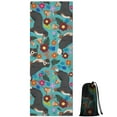 thumbnail image 1 of Bernese Mountain and Flower Hot Yoga Mat Towel Non Slip for Hot Yoga - Quick-Drying Yoga Mat Cover with 4 Corner Pockets with Travel Bag - Hot Yoga Towel Non Slip 74"x26", 1 of 6