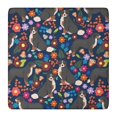 thumbnail image 1 of Bernese Mountain and Flower Square Fitted Tablecloth with Elastic Edge,Square Table Cover,Washable Elastic Table Cover for Home Kitchen Party Decor 36"x36", 1 of 6