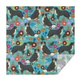 thumbnail image 1 of Bernese Mountain and Flower Square Tablecloth,Waterproof Square Table Cover,Wipeable Spillproof Washable Table Cover for Home Kitchen Party Decor 42"X42"(107x107cm), 1 of 6