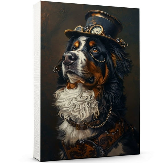 Bernese Mountain Wall Art Dog Canvas Paintting Wall Art Vintage Dog Poster Unframe Funny Pet Prints For Room Décor