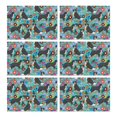 thumbnail image 1 of Bernese Mountain and Flower Summer Placemats Table Placemats Set Of 6-Linen Kitchen Washable Placemats Table Mats 11.8"x17.7"Non-Slip Heat Resistant, 1 of 5