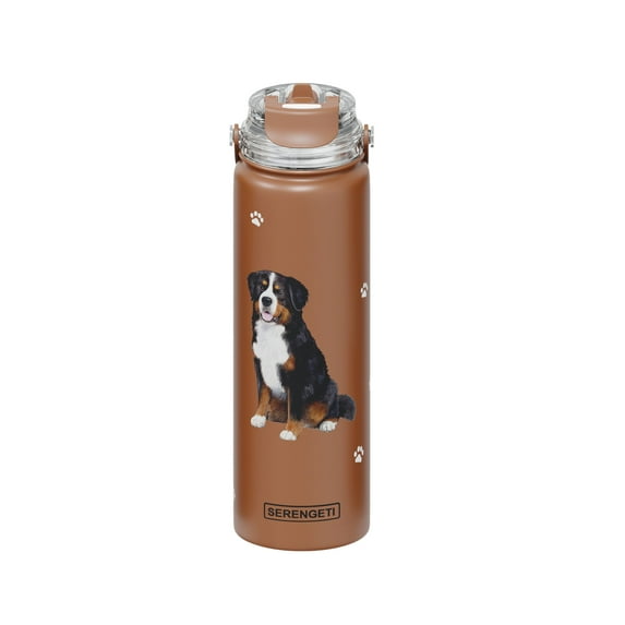 Bernese Mt. Dog Water Bottle Stainless Steel Water Bottle 24 Oz. SERENGETI