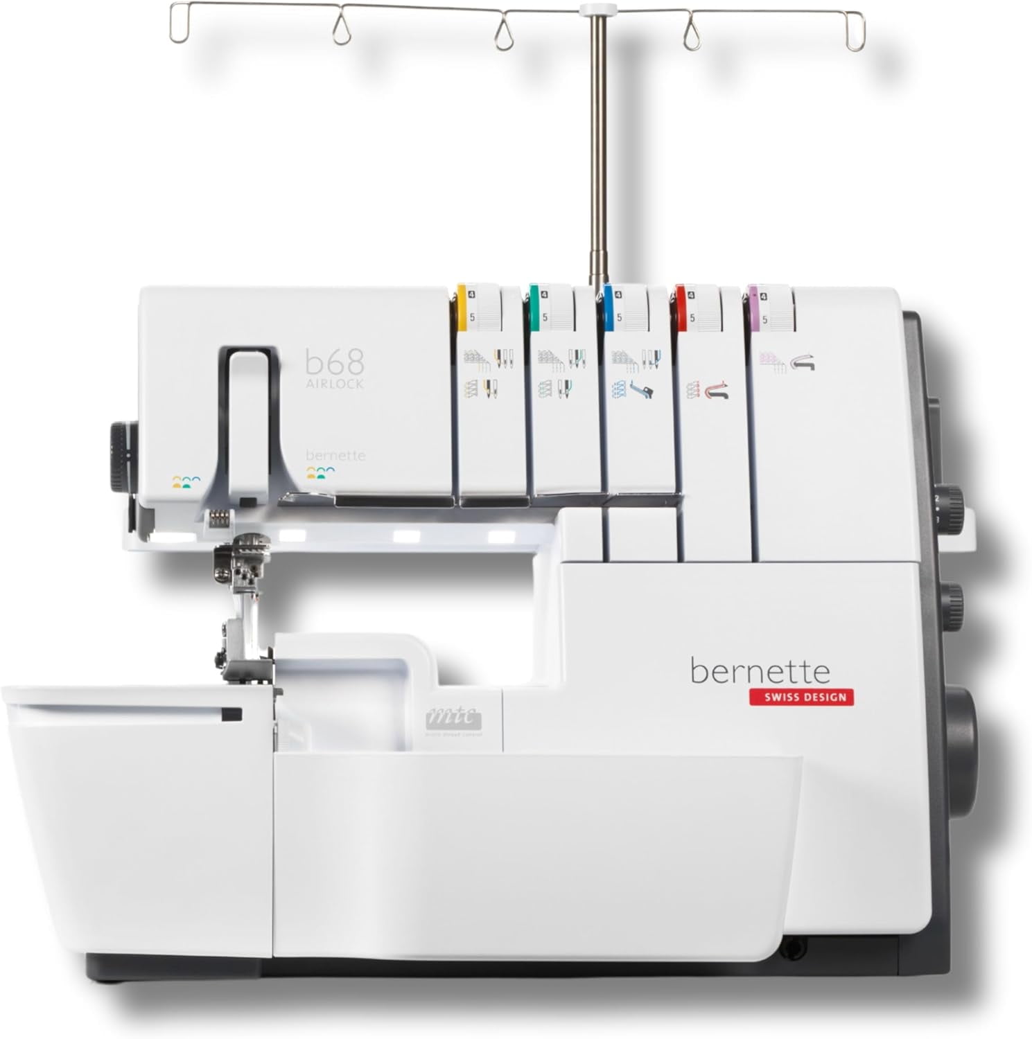 Bernette b68 Airlock White Serger with LED Lighting