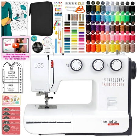 Bernette B35 Sewing Machine with Sewing Thread & 200+ Accessories