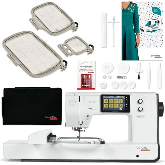 Bernette B70 10" x 6" Embroidery Machine Bundle with $598 Software Package