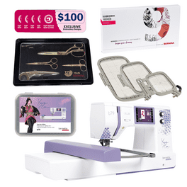 Hearth & Harbor Mini Sewing Machine for Beginners with Sewing Kit, 122 PC Dual Speed Portable Sewing Machine, Travel Small Sewing Machine Kit, Kids