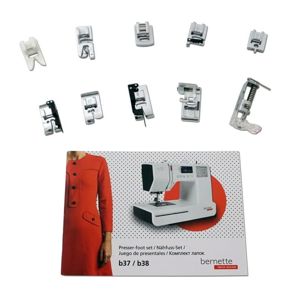 Bernette Presser Foot Kit Fits models B37 and B38 Sewing Machines