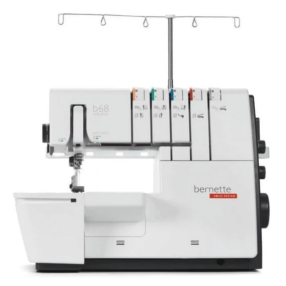 Bernette b68 Airlock 2/3/4/5 Thread Serger Machine with Overlock, Seaming, Cover Stitch, Chain Stitch, and Combo Stitches