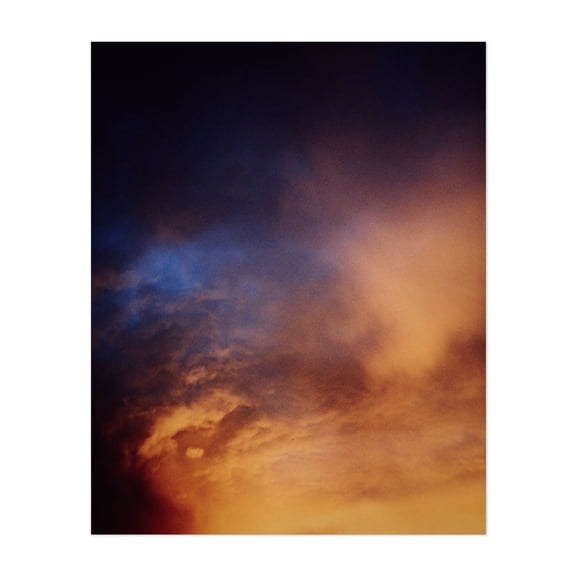 The Bernhausen Sky 2 - Bernhausen Baden-Württemberg Germany Photography Sunset Abstract Skyline Nature Scenic Moody Unframed Wall Art Print 36 x 48 inches