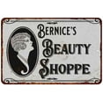 thumbnail image 1 of Bernice's Beauty Shoppe Chic Sign Vintage Decor 8x12 Metal Sign 208120021175, 1 of 1