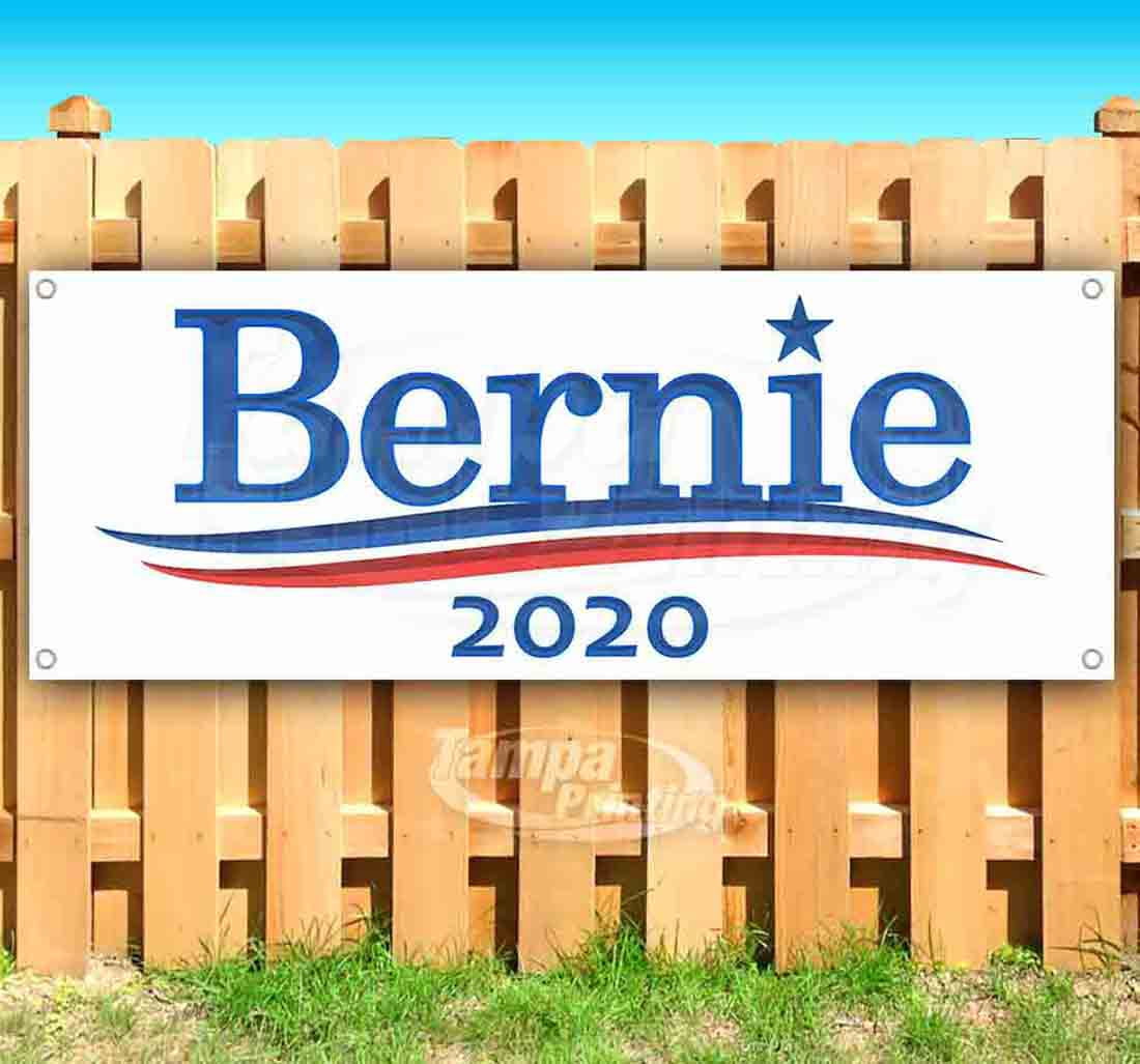 Bernie 2020 13 oz Vinyl Banner With Metal Grommets - Walmart.com
